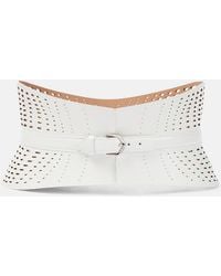 Alaïa - Neo Leather Corset Belt - Lyst