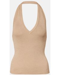 Nili Lotan - Top Ivey De Seda Con Cuello Halter - Lyst