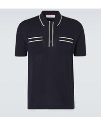 Orlebar Brown - Keeling Cotton And Silk Polo Shirt - Lyst