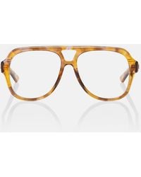 Chloé - Optical Native Oversized Aviator Glasses - Lyst