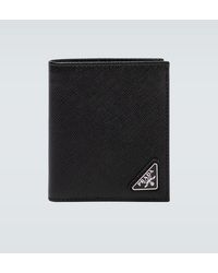 Prada - Saffiano Leather Billfold Wallet - Lyst
