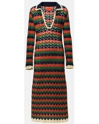 La DoubleJ - Perry Crochet Cotton Polo Dress - Lyst