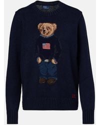 Polo Ralph Lauren - Pullover Polo Bear Aus Baumwolle Und Leinen - Lyst