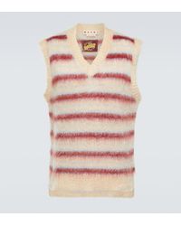 Marni - Striped Wool-blend Sweater Vest - Lyst