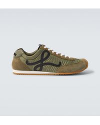 Loewe - Ballet Runner 2.0 Suede-Trimmed Sneakers - Lyst