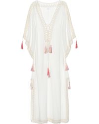 Anna Kosturova Kaftan Penelope aus Baumwolle - Natur