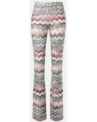 Missoni - Pantaloni Flared A Zig-Zag - Lyst