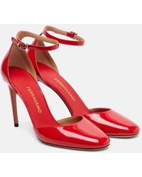 Ferragamo - Patent Leather Pumps - Lyst
