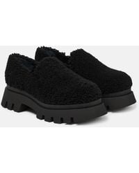 Dorothee Schumacher - Shearling Platform Loafers - Lyst