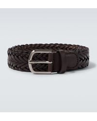 Giorgio Armani - Braided Leather Belt - Lyst