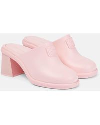Miu Miu - Mules Con Logo - Lyst