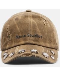 Acne Studios - Cappello Da Baseball Con Cristalli - Lyst
