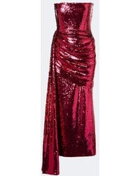 Alex Perry - Sequined Bustier Dress - Lyst