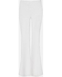 Missoni - Open-Knit Lame Wide-Leg Pants - Lyst