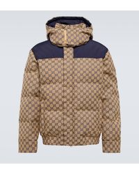 Gucci - Blouson rembourré en duvet à logos gg - Lyst