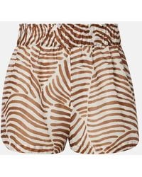 ViX - Lana Printed Cotton Shorts - Lyst
