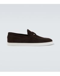 Christian Louboutin - Chambeliboat Suede Slip-On Shoes - Lyst