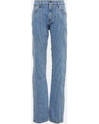 Mugler - High-Rise Jeans - Lyst