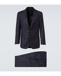 Thom Sweeney - Chalk Stripe Wool And Cashmere Suit - Lyst