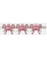 Miu Miu - Exclusivo En Mytheresa – Hebilla Adornada Con Cristales - Lyst