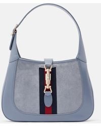 Gucci - Jackie 1961 Medium Suede And Leather Tote Bag - Lyst