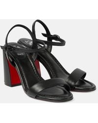 Christian Louboutin - Miss Jane 85 Leather Sandals - Lyst