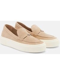 Hogan - Crosswind Suede Loafers - Lyst