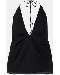 SIR. - Azura Halterneck Cotton Top - Lyst