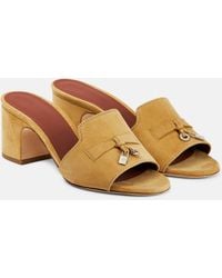 Loro Piana - Summer Charms Suede Mules - Lyst