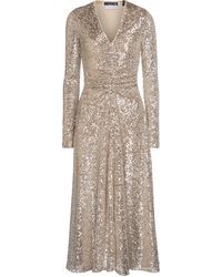 ROTATE BIRGER CHRISTENSEN Midikleid Sierra mit Pailletten - Mettallic