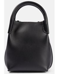 Loro Piana - Bale Small Leather Bucket Bag - Lyst