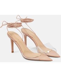 Gianvito Rossi - Skye 85 Pvc And Leather Sandals - Lyst