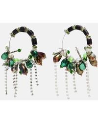 Dries Van Noten - Embellished Hoop Earrings - Lyst
