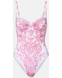 CAMILLA - Embellished Printed Swimsuit - Lyst