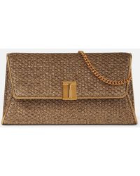 Tom Ford - Clutch Con Cadena Noble Metalizado - Lyst
