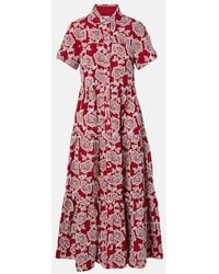 Erdem - Embroidered Cotton-Blend Shirt Dress - Lyst