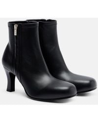 Loewe - Bobine 90 Leather Ankle Boots - Lyst