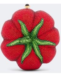 Judith Leiber - Tomato Pomodoro Crystal-Embellished Clutch - Lyst