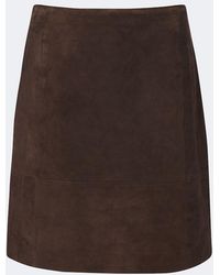 Vince - Suede Miniskirt - Lyst