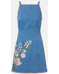 Veronica Beard Oakley Denim Minidress in Blue | Lyst UK Veronica Beard Oakley Denim Minidress in Blue | Lyst UK