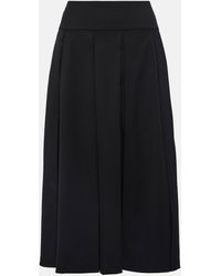 Patou - High-rise Wool-blend Pleated Skirt - Lyst