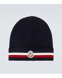Moncler - Moncler Tricolor Wool Beanie - Lyst