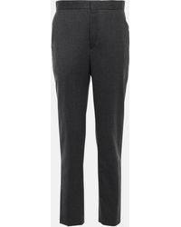 Wardrobe NYC - Straight Wool Flannel Pants - Lyst