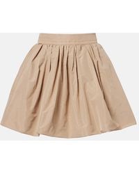 Patou - Gathered Faille Miniskirt - Lyst