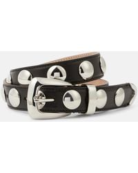 KHAITE - Benny Studded Leather Belt - Lyst