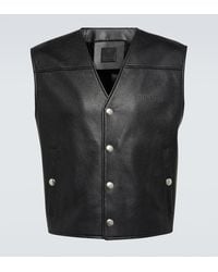 Givenchy - Logo Leather Vest - Lyst