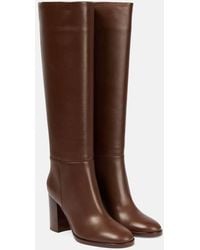Gianvito Rossi - Gianvito 85 Kniehohe Stiefel Aus Leder - Lyst