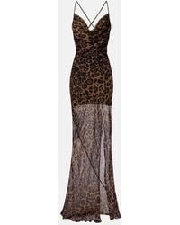 Blumarine - Bedrucktes Maxikleid Aus Seide - Lyst