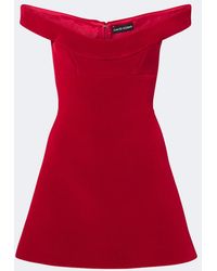 David Koma - Off-Shoulder Velvet Minidress - Lyst
