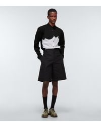 Comme des Gar\u00e7ons Longsleeve white-black cable stitch casual look Fashion Shirts Longsleeves Comme des Garçons 